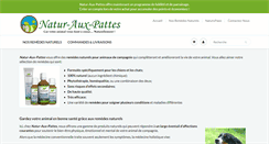 Desktop Screenshot of natur-aux-pattes.com